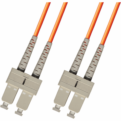 0.3m ( 1FT ) SC-SC Duplex Multimode Fiber Optic Cable 50/125 Plenum