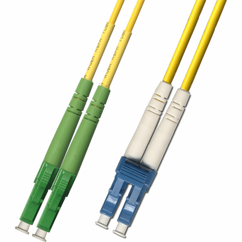 1000M LC APC to LC UPC Duplex Singlemode Fiber Optic Cable 9/125