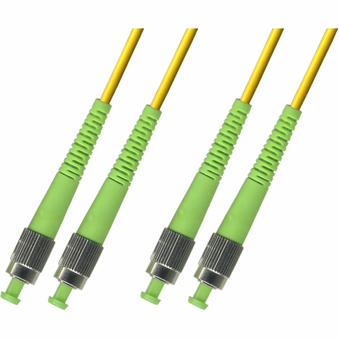 100M FC APC to FC APC Duplex Singlemode Fiber Optic Cable 9/125