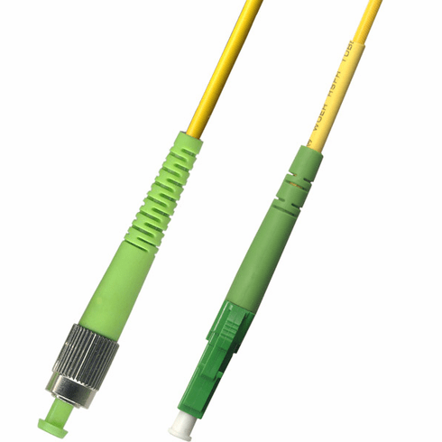 100M FC APC to LC APC Simplex Singlemode Fiber Optic Cable 9/125