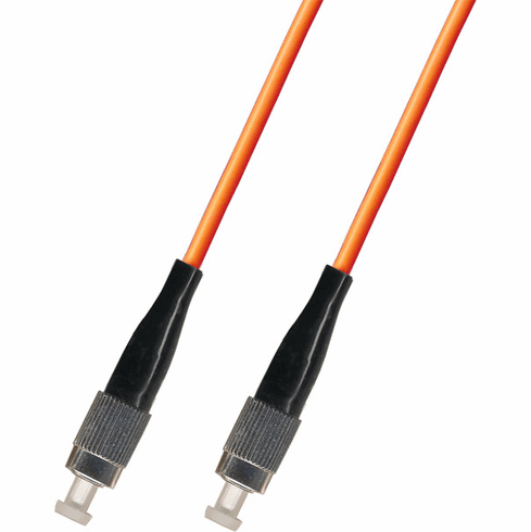 100M FC-FC Simplex Multimode Fiber Optic Cable 50/125 Plenum