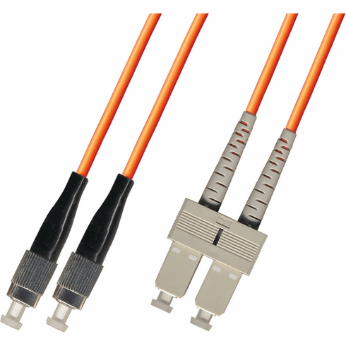 100M FC-SC Duplex Multimode Fiber Optic Cable 62.5/125 LSZH