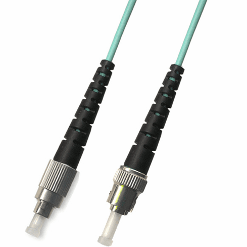 100M FC-ST Simplex Multimode Fiber Optic Cable 50/125 10 Gigabit Plenum (10GB)