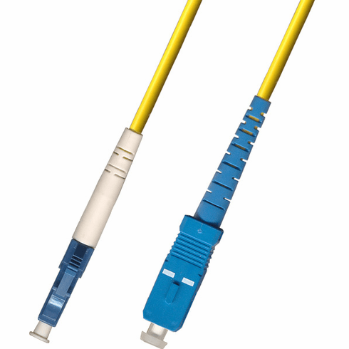 100M LC-SC Simplex Singlemode Fiber Optic Cable 9/125