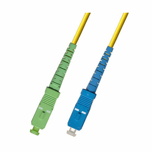 100M SC APC to SC UPC Simplex Singlemode Fiber Optic Cable 9/125