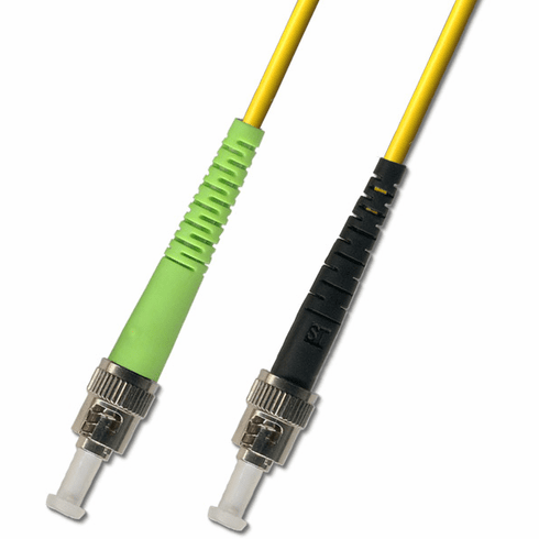 100M ST APC to ST UPC Simplex Singlemode Fiber Optic Cable 9/125