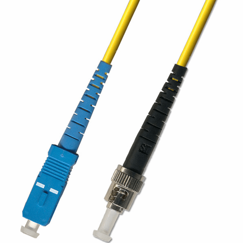 1M SC-ST Simplex Singlemode Fiber Optic Cable 9/125 Plenum