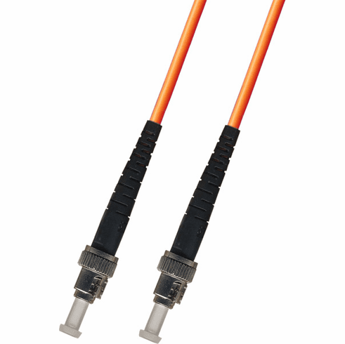 1M ST-ST Simplex Multimode Fiber Optic Cable 50/125 Indoor/Outdoor