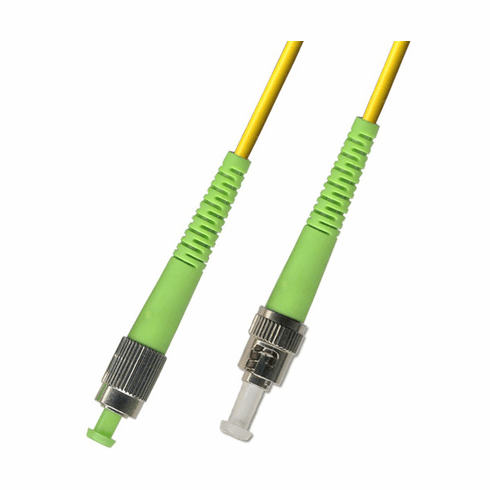 200M FC APC to ST APC Simplex Singlemode Fiber Optic Cable 9/125