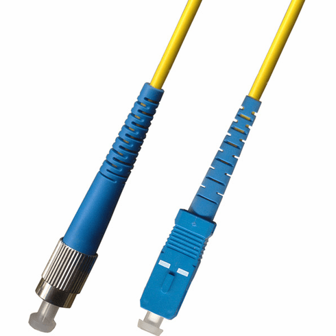 200M FC-SC Simplex Singlemode Fiber Optic Cable 9/125 Plenum