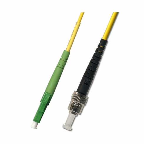 200M LC APC to ST UPC Simplex Singlemode Fiber Optic Cable 9/125