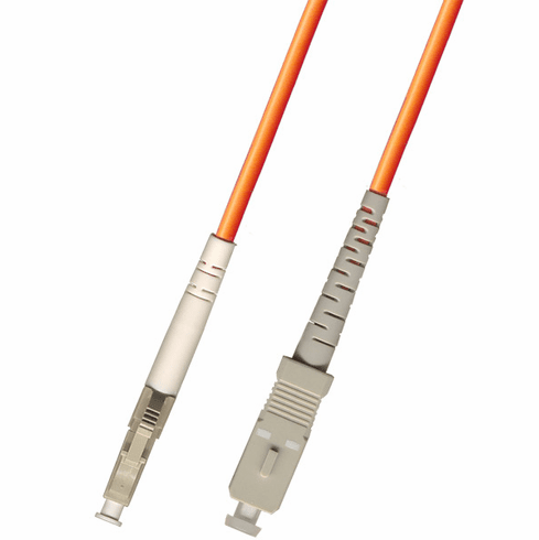 200M LC-SC Simplex Multimode Fiber Optic Cable 62.5/125 Indoor/Outdoor