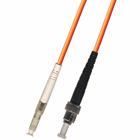 200M LC-ST Simplex Multimode Fiber Optic Cable 50/125 LSZH