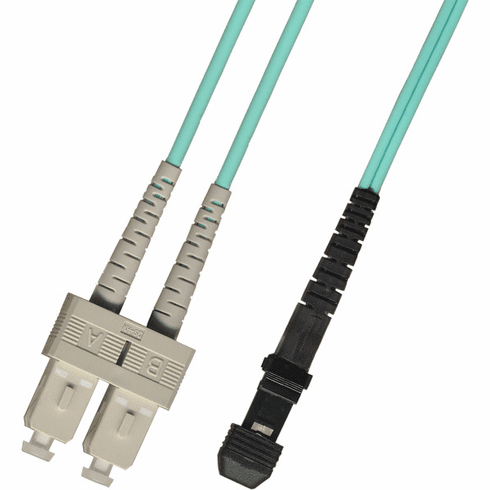 200M SC-MTRJ Duplex Multimode Fiber Optic Cable 50/125 10 Gigabit Plenum (10GB)