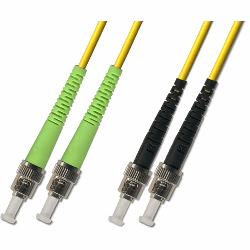 200M ST APC to ST UPC Duplex Singlemode Fiber Optic Cable 9/125