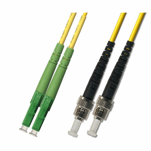 20M LC APC to ST UPC Duplex Singlemode Fiber Optic Cable 9/125