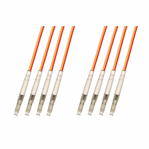 20M LC-LC Multimode Fiber Optic Cable 50/125 4-Strand