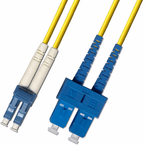 3M LC-SC Duplex Singlemode Fiber Optic Cable 9/125