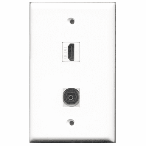 RiteAV - 1 Port HDMI 1 Port Toslink  Wall Plate